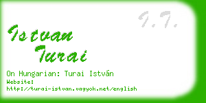 istvan turai business card